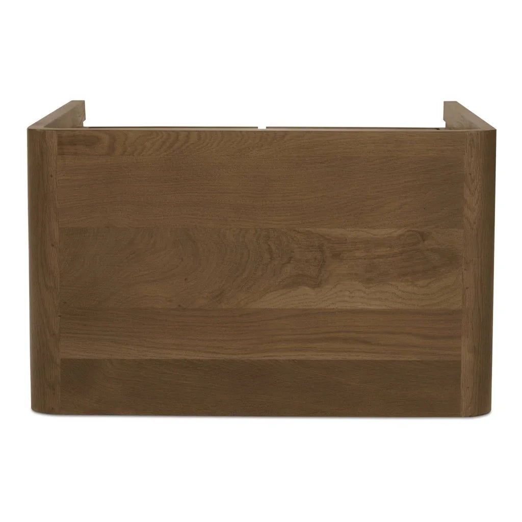 Riley Oak Waterfall Edge Design Nightstand - LOOMLAN - Moe's Home - Nightstands