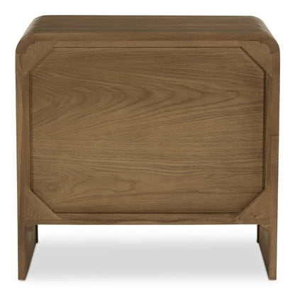 Riley Oak Waterfall Edge Design Nightstand - LOOMLAN - Moe's Home - Nightstands