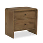 Riley Oak Waterfall Edge Design Nightstand - LOOMLAN - Moe's Home - Nightstands