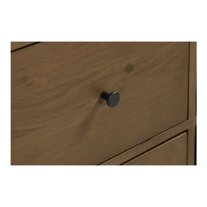 Riley Oak Waterfall Edge Seven Drawer Dresser - LOOMLAN - Moe's Home - Dressers