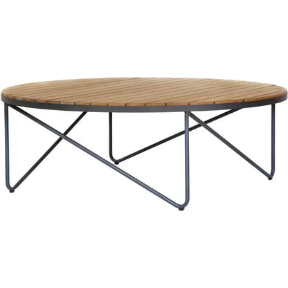 Rimini Coffee Table Teak Wood & Aluminum-Outdoor Coffee Tables-SUNPAN-LOOMLAN