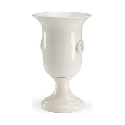 Ring Off - White Glazed Porcelain Vase - LOOMLAN - Chelsea House - Vases & Jars