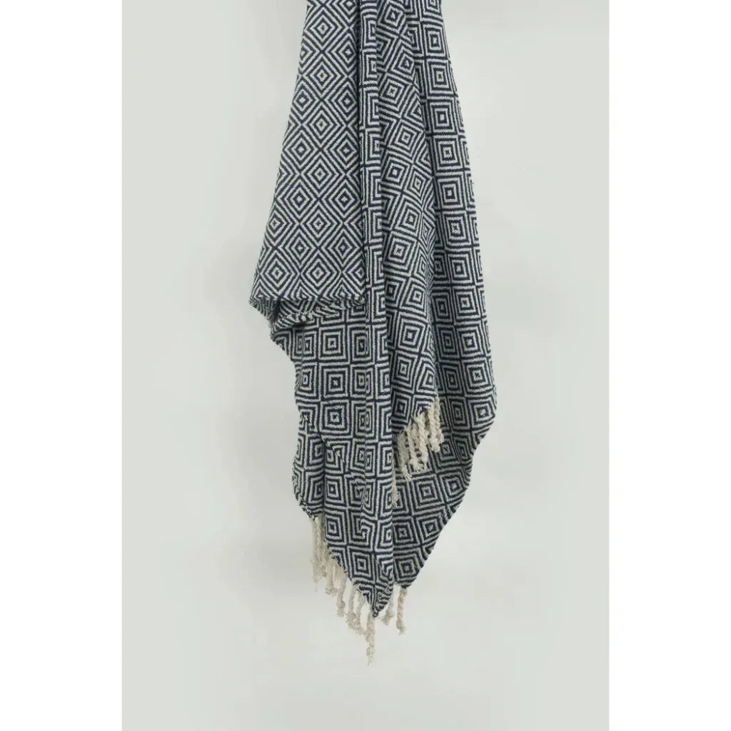 Rio Diamond Pattern Cotton Throw Blanket - LOOMLAN - LOOMLAN - Throw Blankets