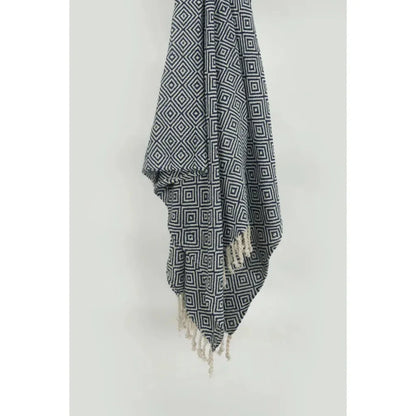 Rio Diamond Pattern Cotton Throw Blanket - LOOMLAN - LOOMLAN - Throw Blankets