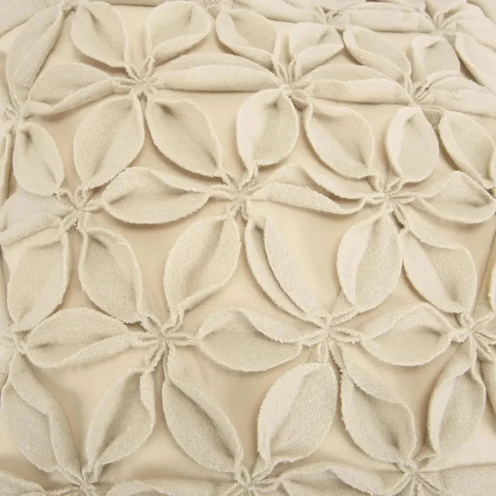 Riona Textured Floral Throw Pillow For Couch - LOOMLAN - LOOMLAN - Throw Pillows