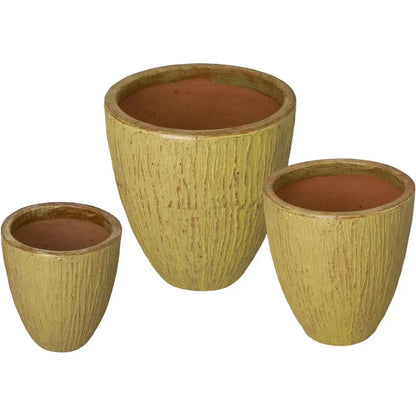 Ripple Round Ceramic Planter - LOOMLAN - Emissary - Planters