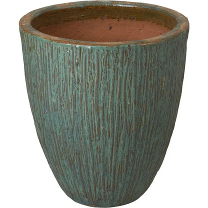 Ripple Round Ceramic Planter - LOOMLAN - Emissary - Planters