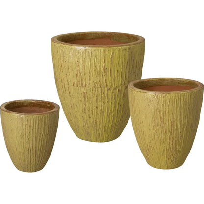 Ripple Round Ceramic Planter - LOOMLAN - Emissary - Planters