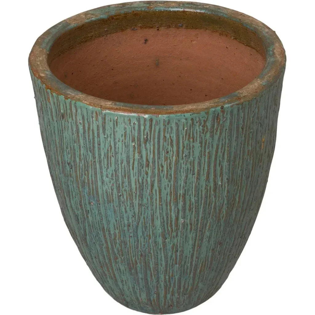 Ripple Round Ceramic Planter - LOOMLAN - Emissary - Planters