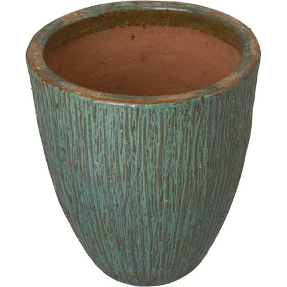 Ripple Round Ceramic Planter - LOOMLAN - Emissary - Planters