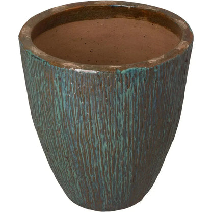 Ripple Round Ceramic Planter - LOOMLAN - Emissary - Planters