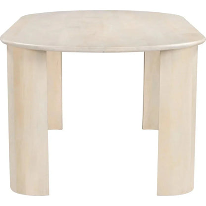 Risan Dining Table Natural-Dining Tables-Zuo Modern-LOOMLAN