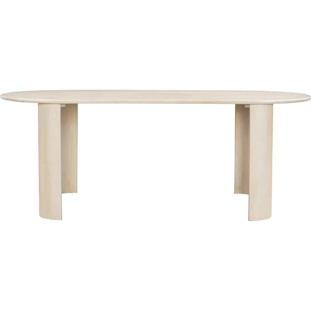 Risan Dining Table Natural-Dining Tables-Zuo Modern-LOOMLAN