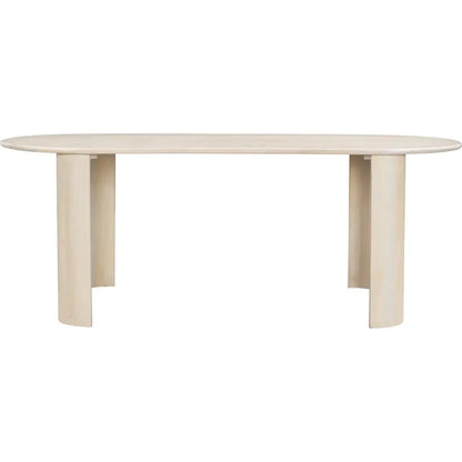 Risan Dining Table Natural-Dining Tables-Zuo Modern-LOOMLAN