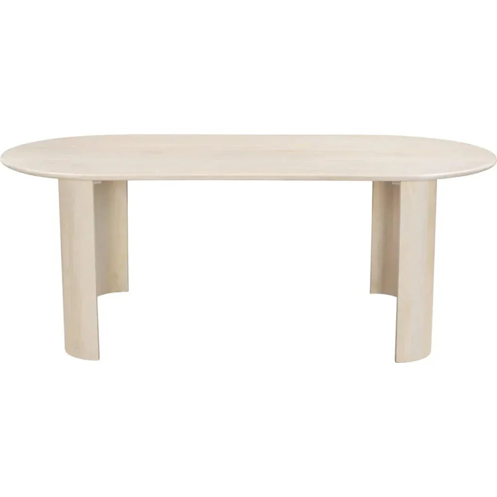 Risan Dining Table Natural-Dining Tables-Zuo Modern-LOOMLAN