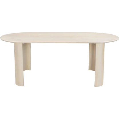 Risan Dining Table Natural-Dining Tables-Zuo Modern-LOOMLAN