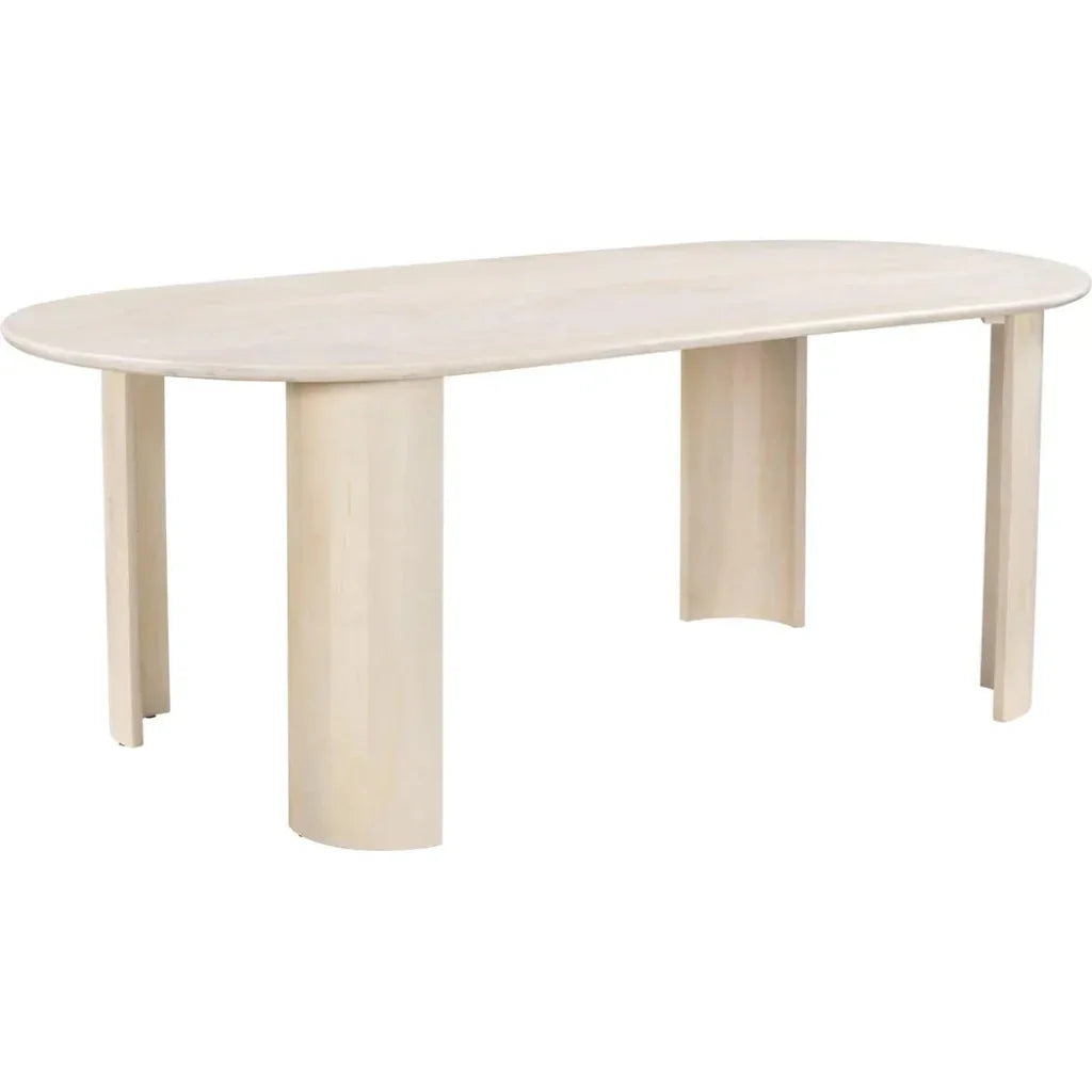 Risan Dining Table Natural-Dining Tables-Zuo Modern-LOOMLAN