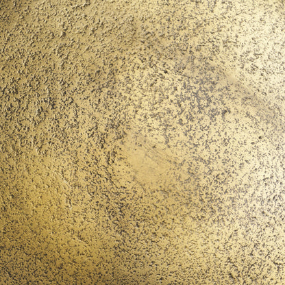 Risha Metalic Gold Round Accent Table