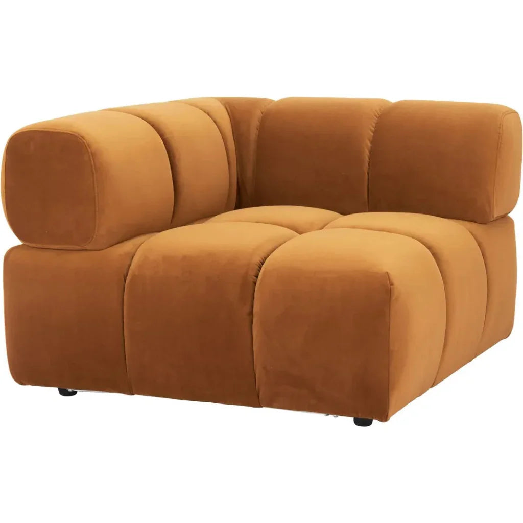 Rist Brown Corner Chair - LOOMLAN - Zuo Modern - Sofas & Loveseats