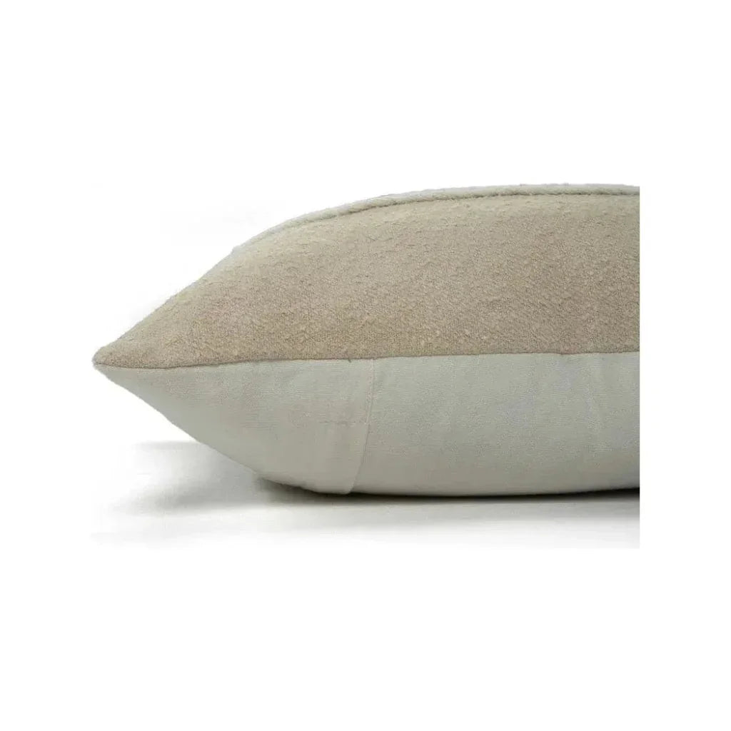 Rita Striped Ivory White Throw Pillow - LOOMLAN - LOOMLAN - Throw Pillows