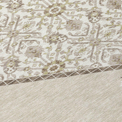 Riven Beige Washable Indoor-Outdoor Rug-Outdoor Rugs-LOOMLAN Rugs-LOOMLAN