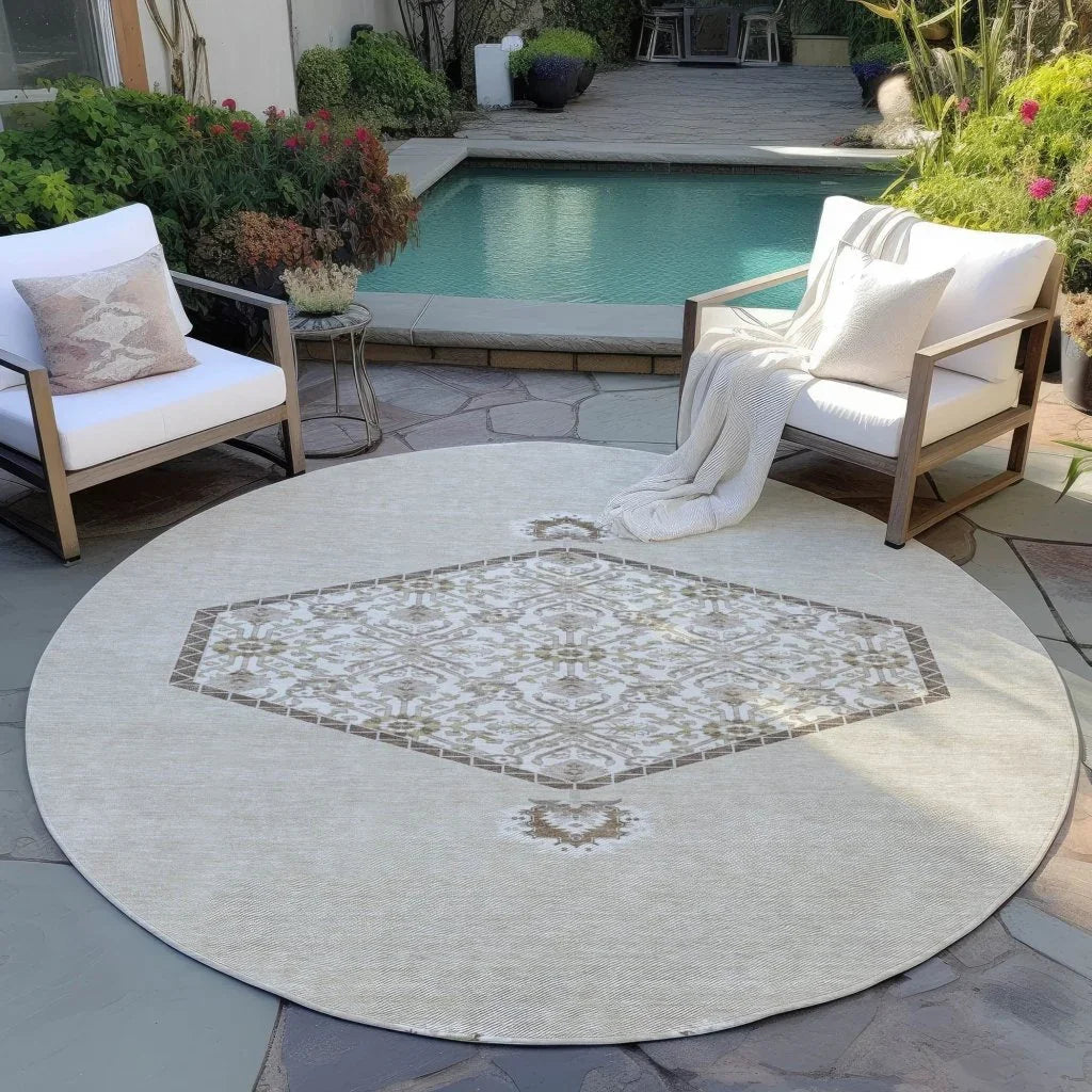 Riven Beige Washable Indoor-Outdoor Rug-Outdoor Rugs-LOOMLAN Rugs-LOOMLAN