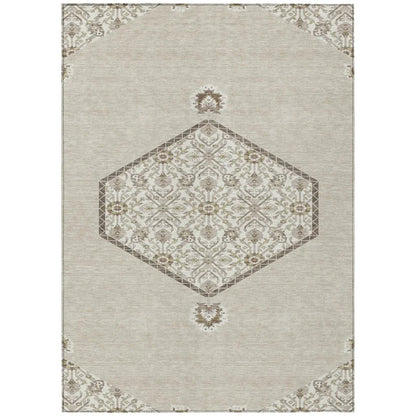 Riven Beige Washable Indoor-Outdoor Rug-Outdoor Rugs-LOOMLAN Rugs-2'6" x 3'10"-LOOMLAN