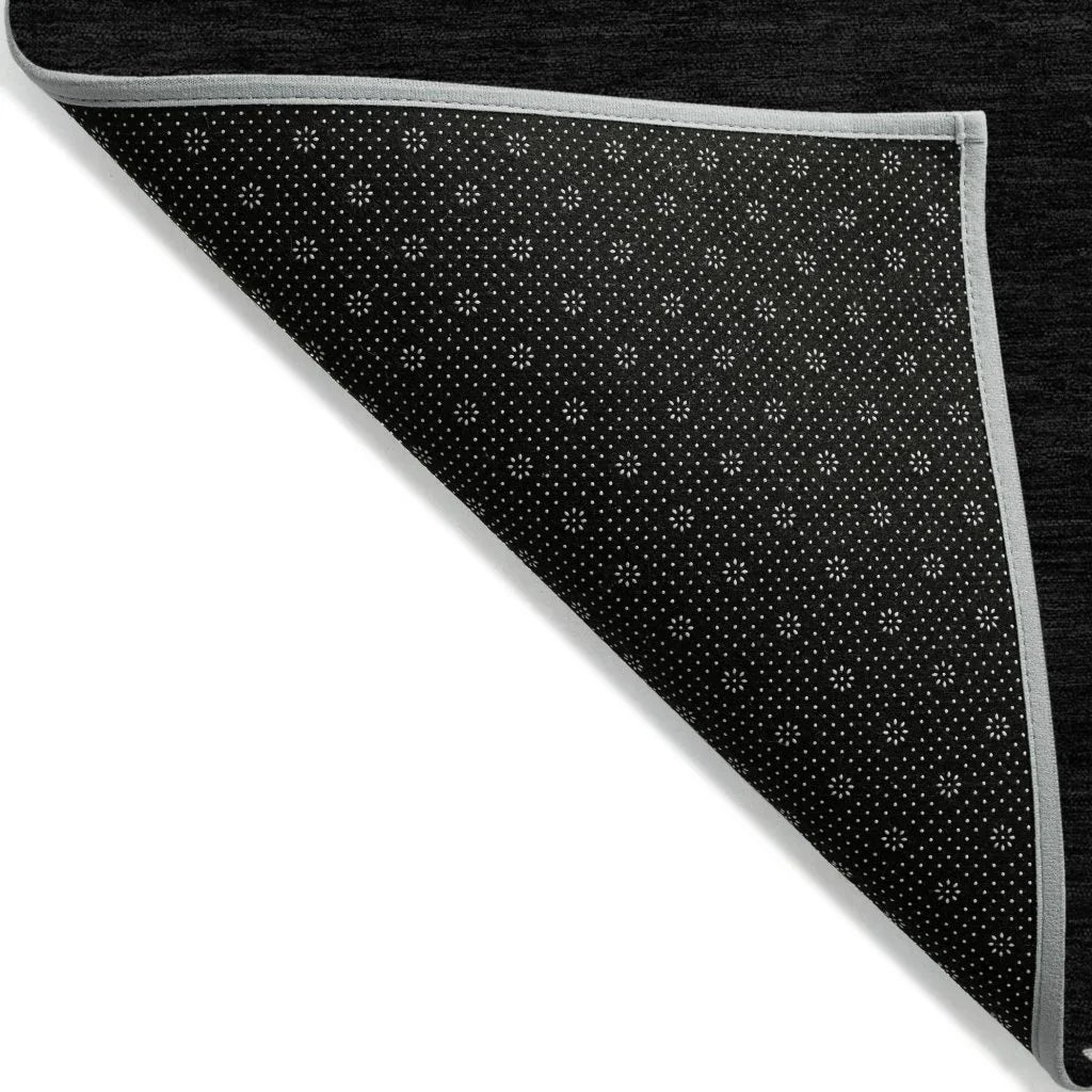 Riven Black Washable Indoor-Outdoor Rug-Outdoor Rugs-LOOMLAN Rugs-LOOMLAN