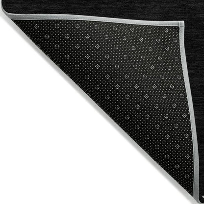 Riven Black Washable Indoor-Outdoor Rug-Outdoor Rugs-LOOMLAN Rugs-LOOMLAN