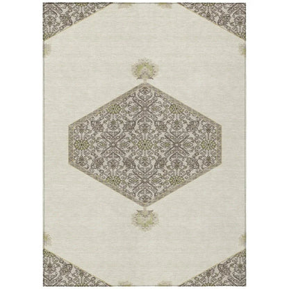 Riven Ivory Washable Indoor-Outdoor Rug-Outdoor Rugs-LOOMLAN Rugs-2'6" x 3'10"-LOOMLAN