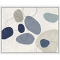 River Stones Blue II Artwork d Canvas Floating - LOOMLAN - LOOMLAN - Canvas Art