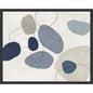 River Stones Blue II Artwork d Canvas Floating - LOOMLAN - LOOMLAN - Canvas Art