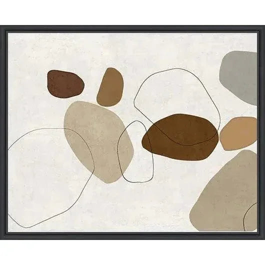 River Stones IV d Canvas Wall Art For Living Room - LOOMLAN - LOOMLAN - Canvas Art