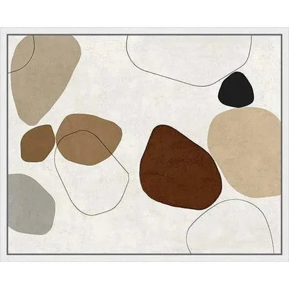 River Stones VI Artwork d Canvas Floating - LOOMLAN - LOOMLAN - Canvas Art