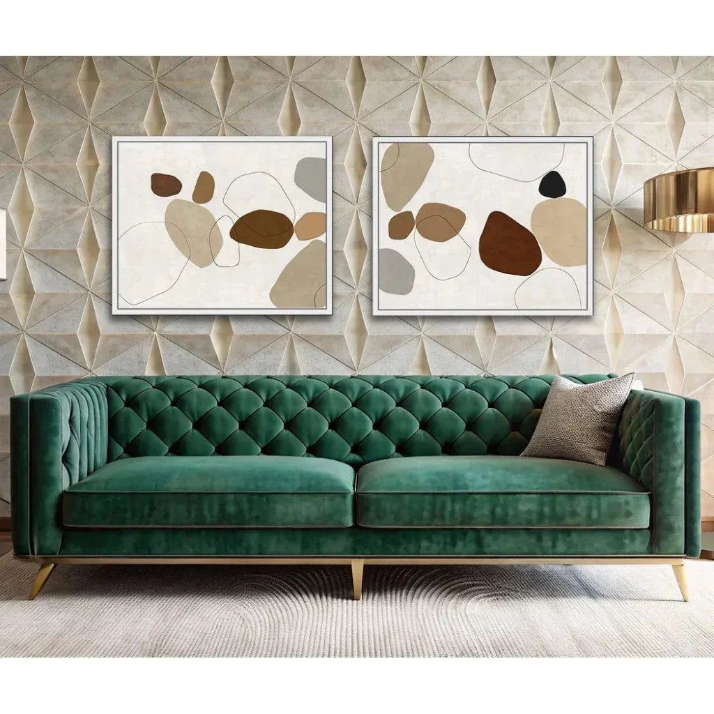 River Stones VI Artwork d Canvas Floating - LOOMLAN - LOOMLAN - Canvas Art