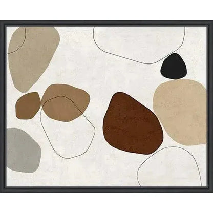 River Stones VI Artwork d Canvas Floating - LOOMLAN - LOOMLAN - Canvas Art