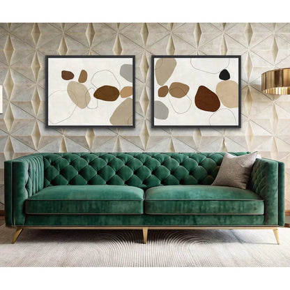 River Stones VI Artwork d Canvas Floating - LOOMLAN - LOOMLAN - Canvas Art