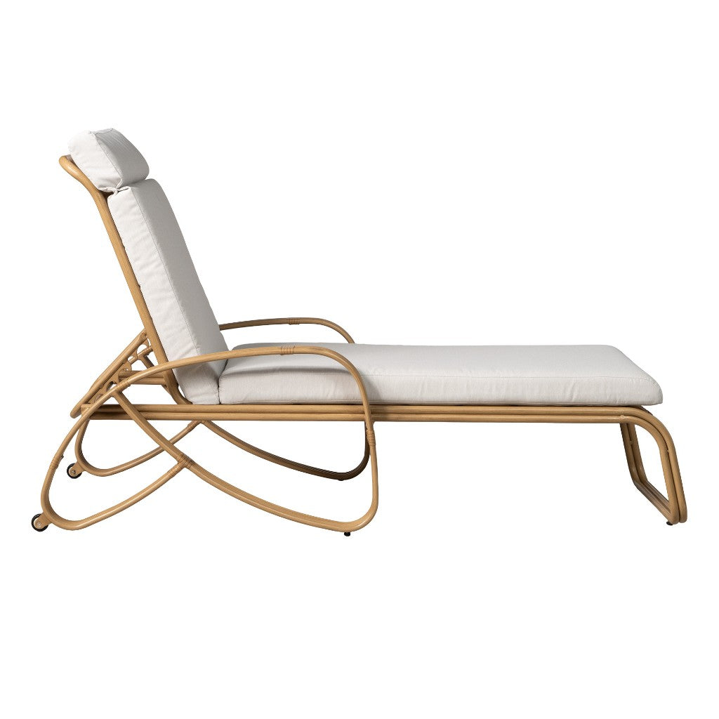 Riviera Aluminum Outdoor Chaise-Outdoor Chaises-Lloyd Flanders-LOOMLAN