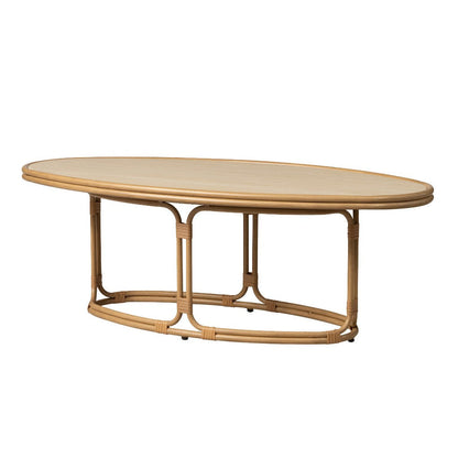 Riviera Oval Outdoor Cocktail Table-Outdoor Coffee Tables-Lloyd Flanders-LOOMLAN