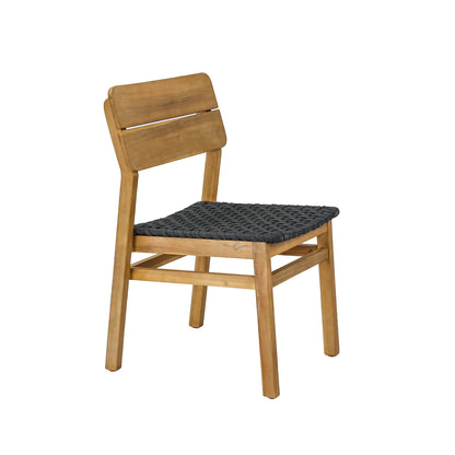 Riviera Wooden Outdoor Dining Chair 2PC-Outdoor Dining Chairs-LH Imports-LOOMLAN