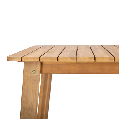 Riviera Wooden Outdoor Dining Table-Outdoor Dining Tables-LH Imports-LOOMLAN