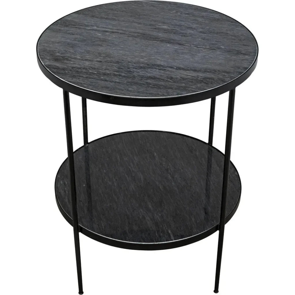 Rivoli Marble Top Round Side Table