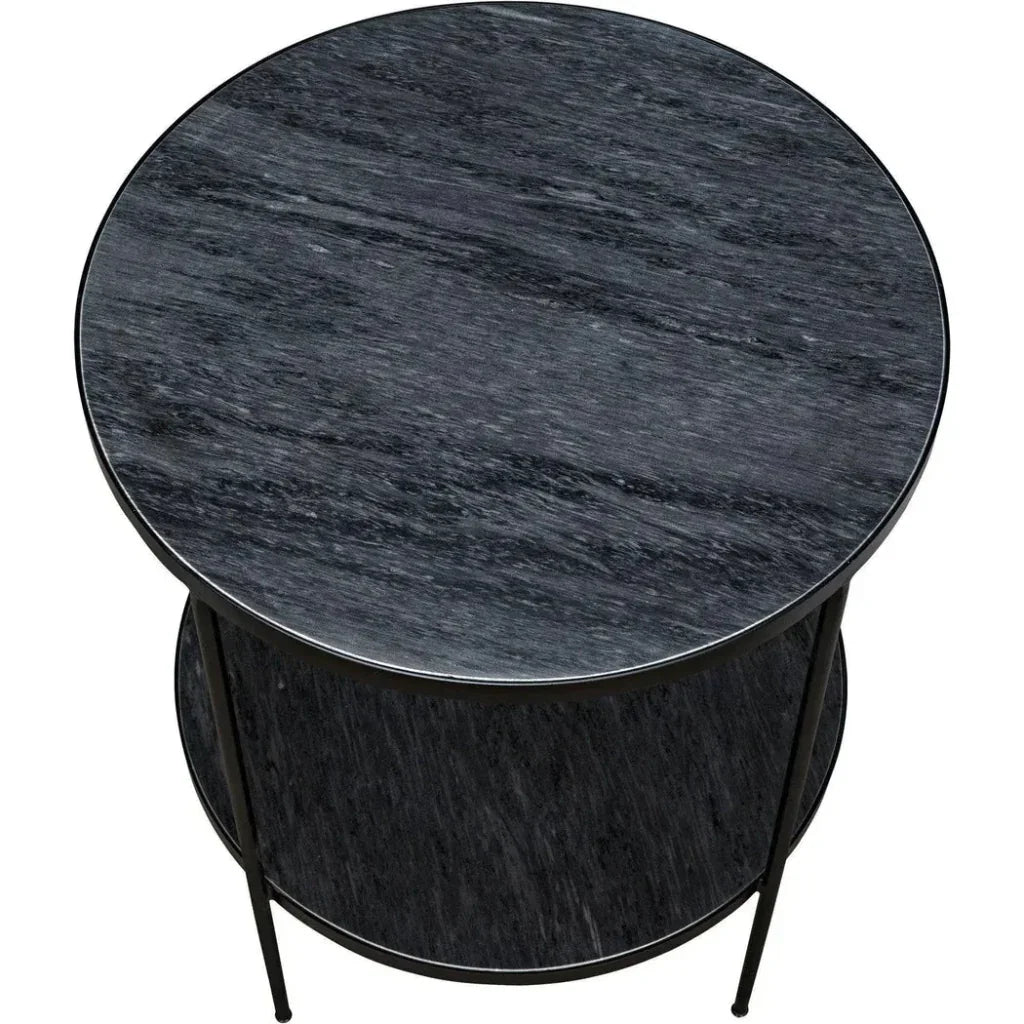 Rivoli Marble Top Round Side Table