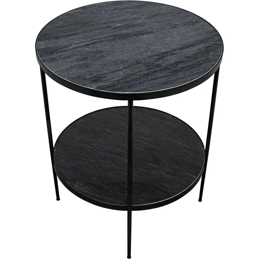 Rivoli Marble Top Round Side Table