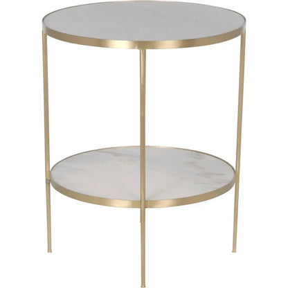 Rivoli Marble Top Round Side Table
