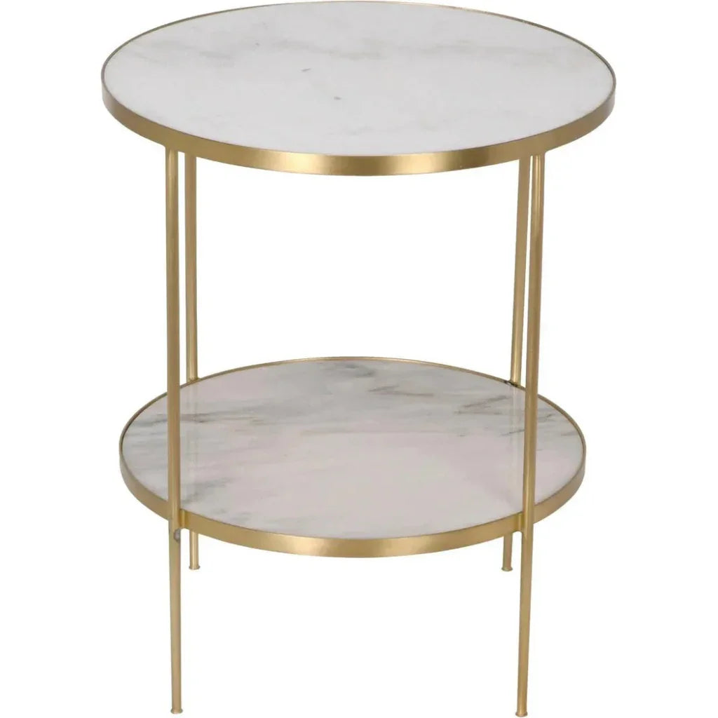 Rivoli Marble Top Round Side Table