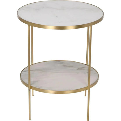 Rivoli Marble Top Round Side Table