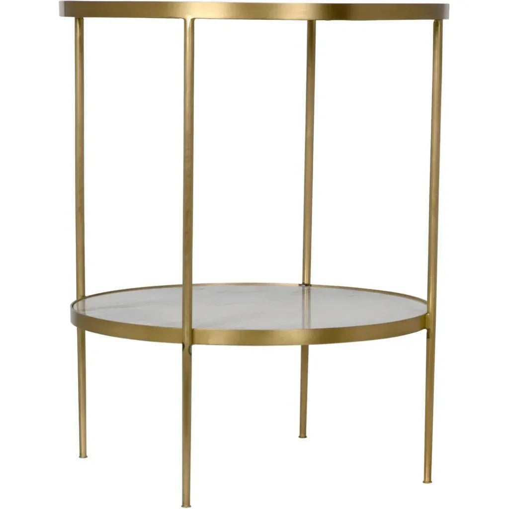 Rivoli Marble Top Round Side Table