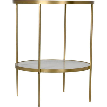 Rivoli Marble Top Round Side Table