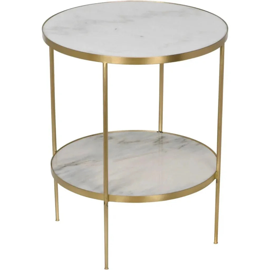 Rivoli Marble Top Round Side Table